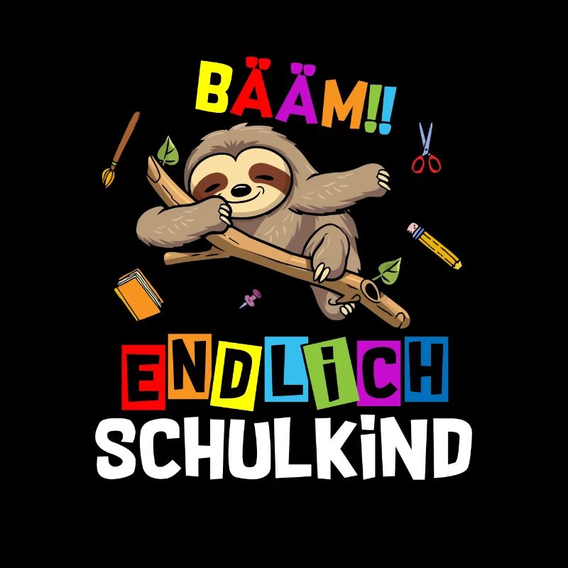 Bääm Finally Schoolchild Sloth School Enrollment