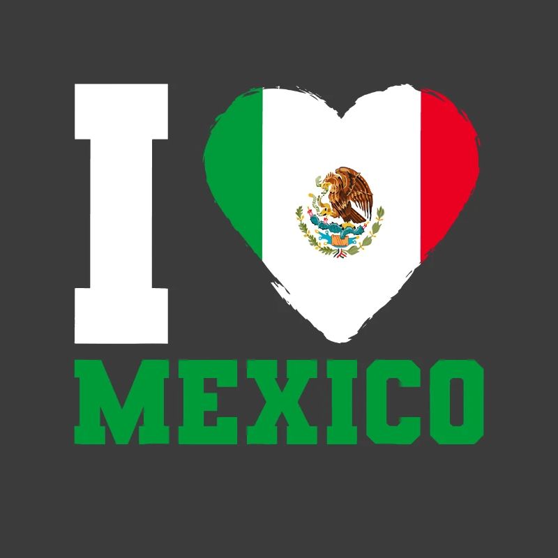 Drapeau mexicain J’aime le Mexique