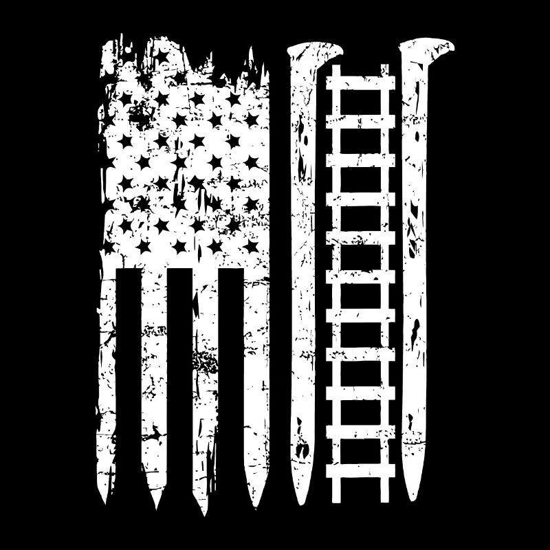 railroad spike american flag Train Gift for railwa