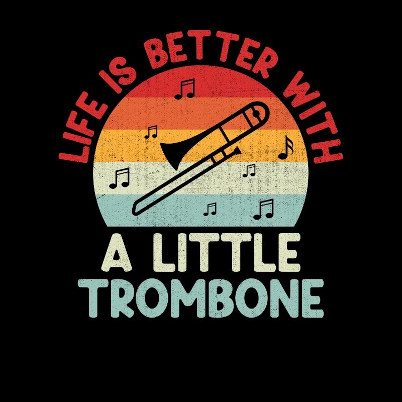 Trombonist Trombone Player Marching Band Trombone