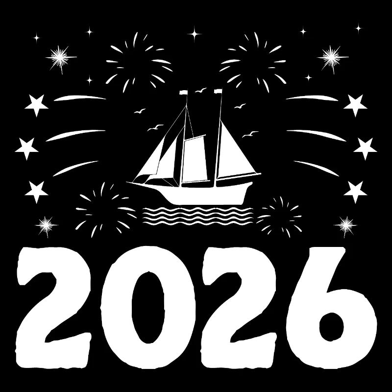 Neujahrsthema Paddelboot