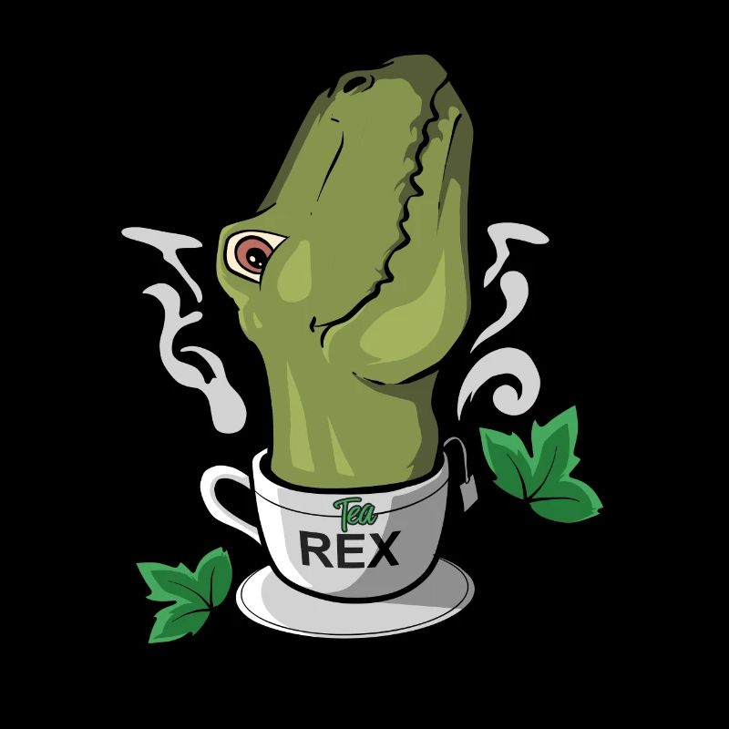 Tea-Rex Tea Time Buveur de thé Dinosaures