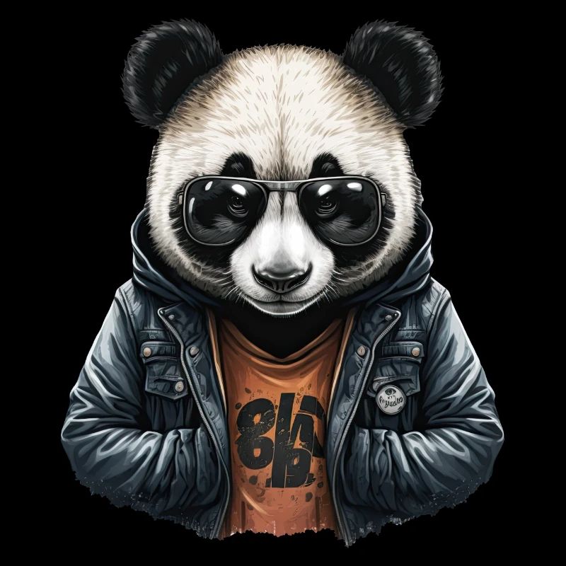 Panda Lederjacke - Style Panda