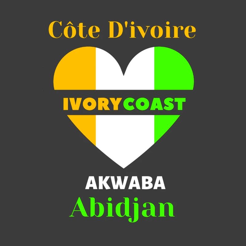 Côte D'ivoire Ivory Coast Akwaba Abidjan Tshirt