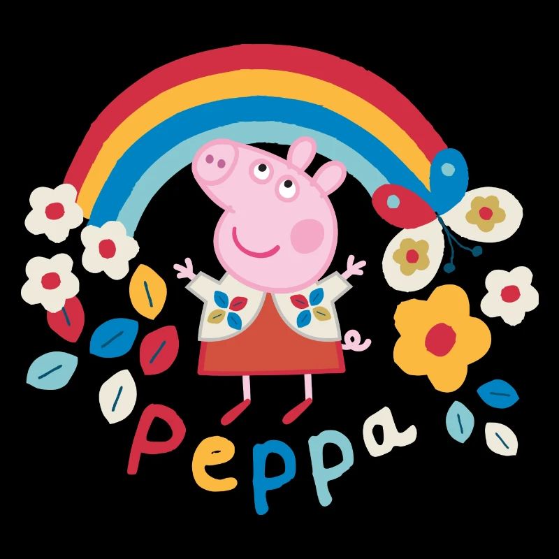 Peppa Wutz Regenbogen Rainbow