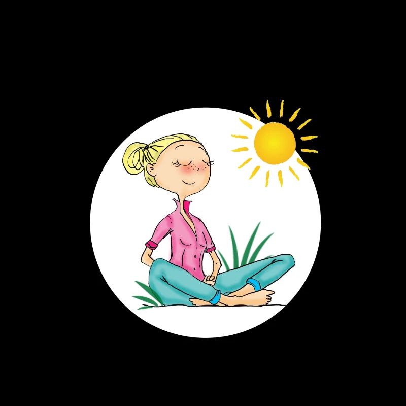 Fille, relax et soleil
