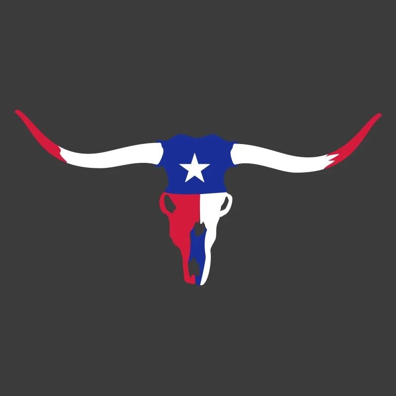 texas longhorn skull / Rinderschädel (3c)
