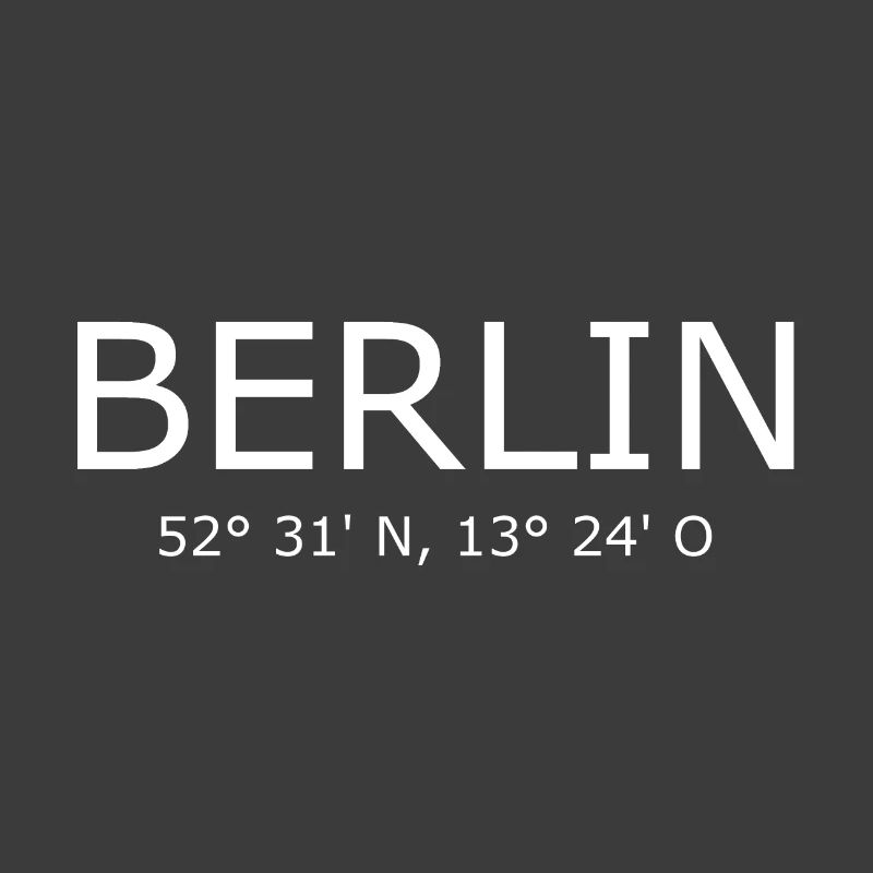 Berlin Coordinates - Germany Brandenburg Gate