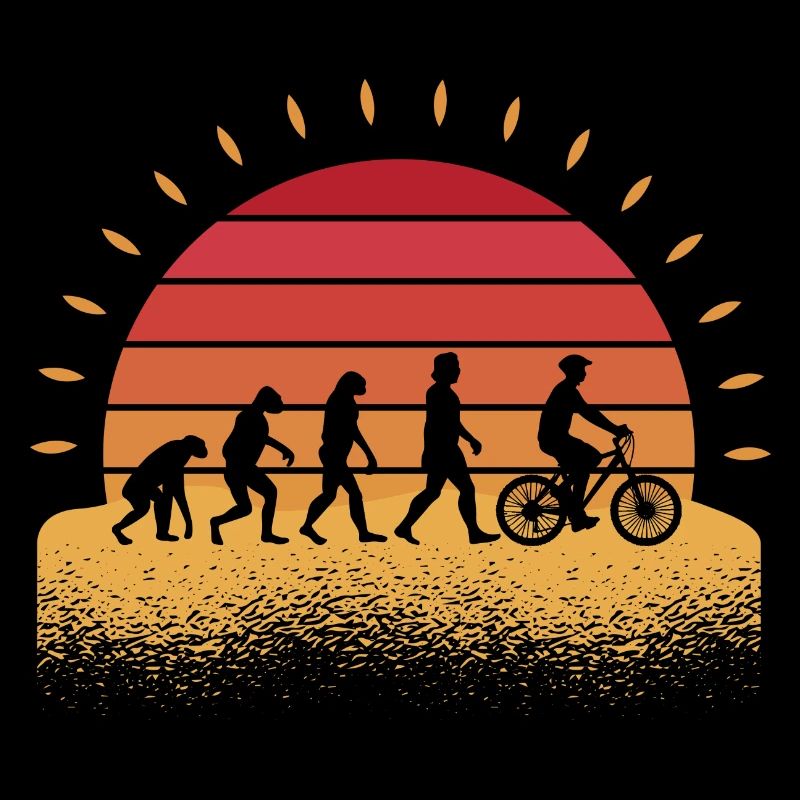Cyclist Cyclist Wheel Evolution Bicycle