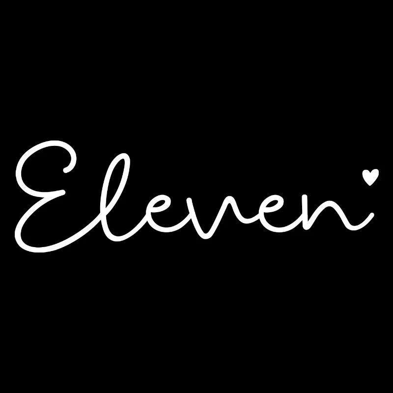 Elfter Geburtstag 11 Mädchen Eleven Herz Elf Jahre