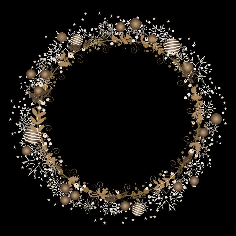 délicate couronne de Noël d’hiver dans des tons bruns