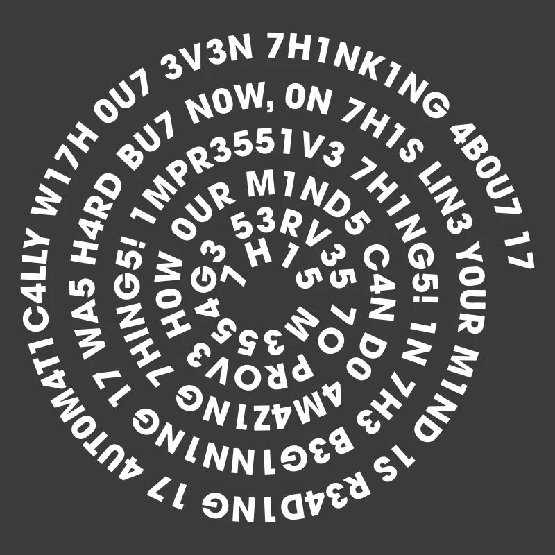 Leetspeak Spirale – Nerd Code 1337 Geek Design