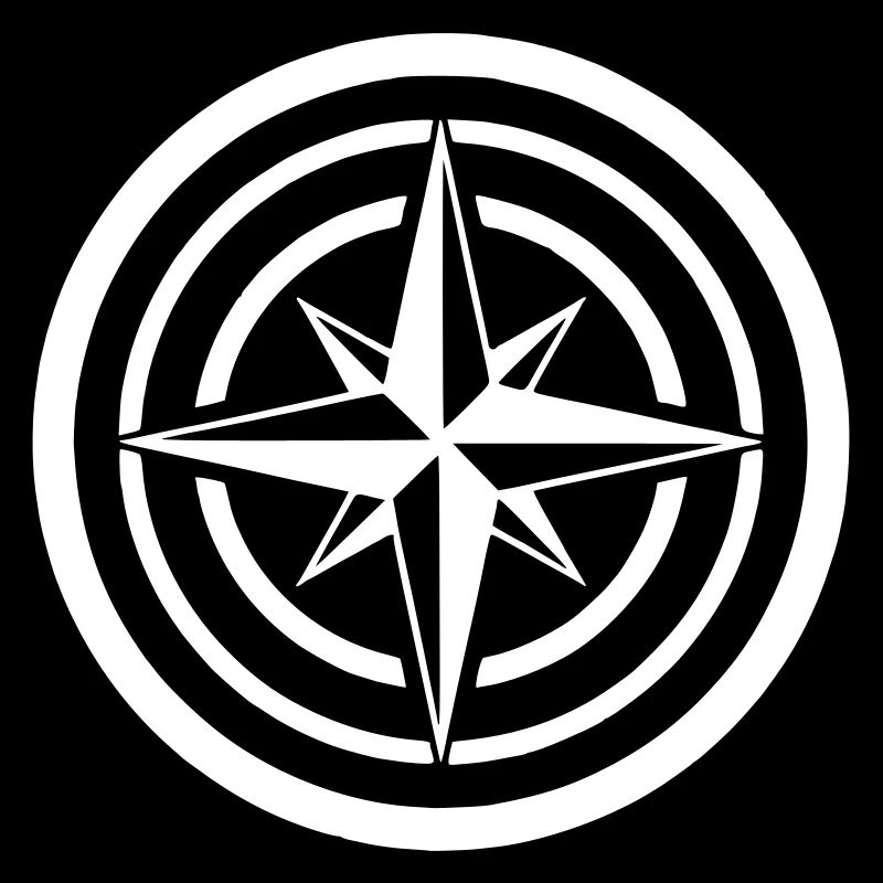 Kompass Windrose Kreis Navigation Clean