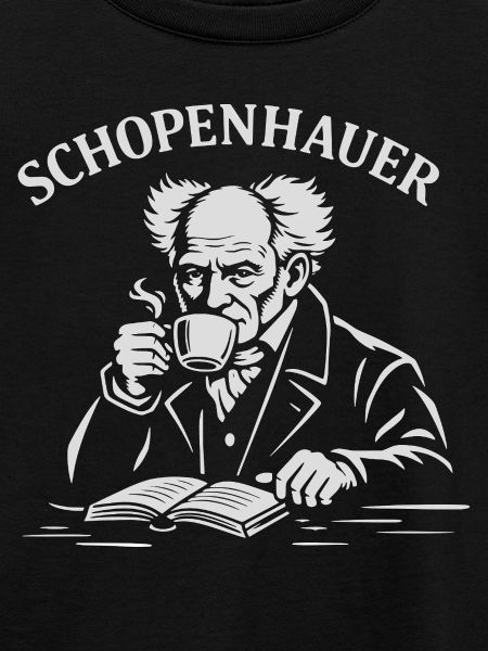 Arthur Schopenhauer trinkt Kaffee