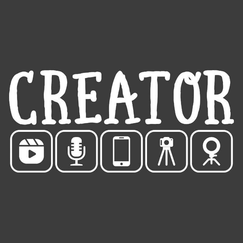 Content Creator Vlogger Online Streamer Influencer