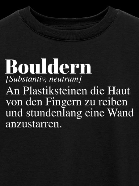 Bouldern Duden Spruch