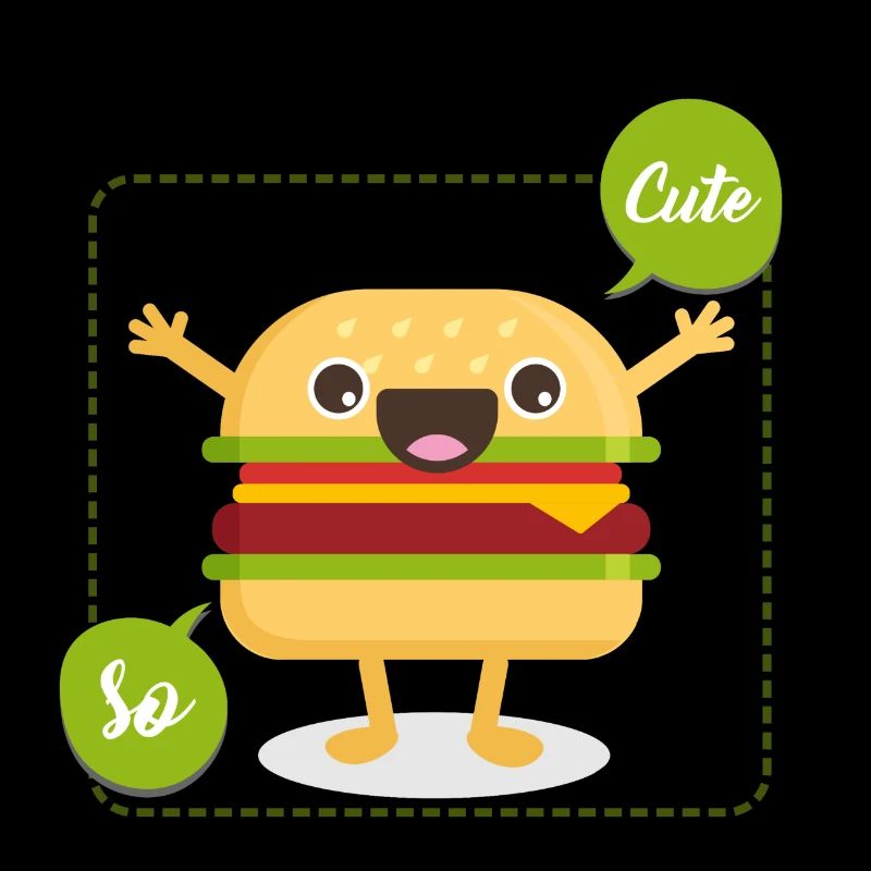 cute hamburger