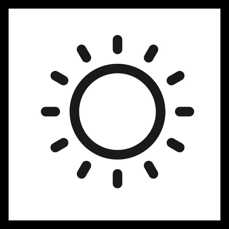 schlichtes Sonnen Symbol
