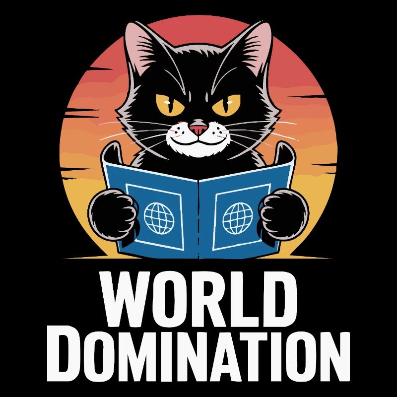 Domination mondiale – un chat avec de grands projets