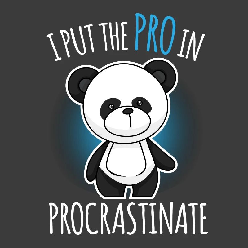 Panda Procrastinate Diffuser un cadeau de plaisanterie paresseux
