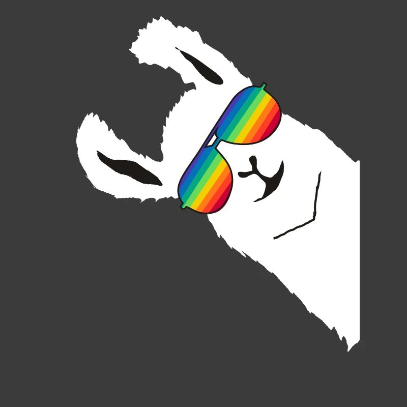 Llama Alpaca WHITE RAINBOW PILLAR