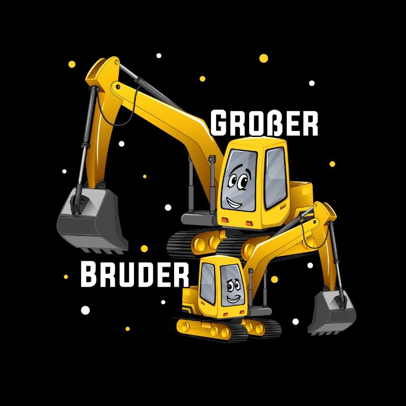 Großer Bruder Bagger Baustelle Geschenk Werdender