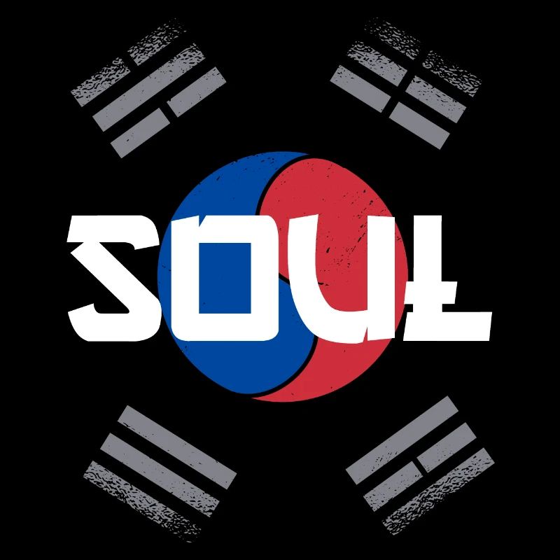 Corée du Sud drapeau Asie