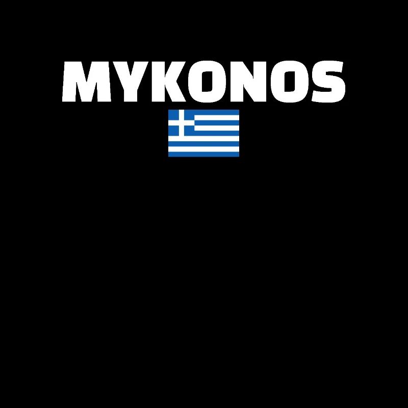 Mykonos Grèce Drapeau grec Grec