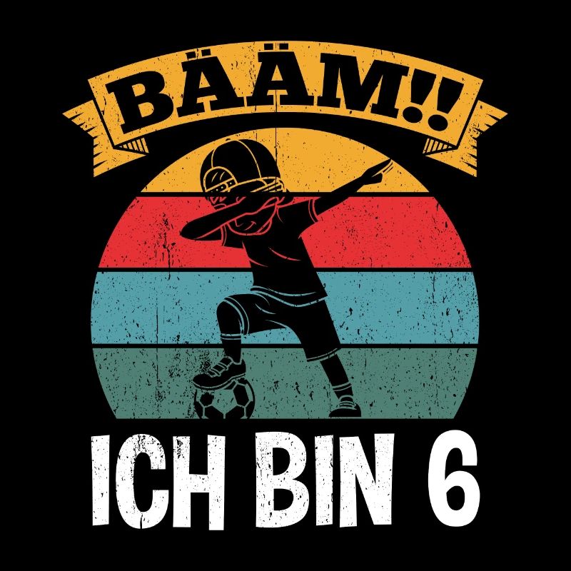 BÄÄM Ich bin 6 Dabbing Geburtstagsshirt 6 Jahre Ju