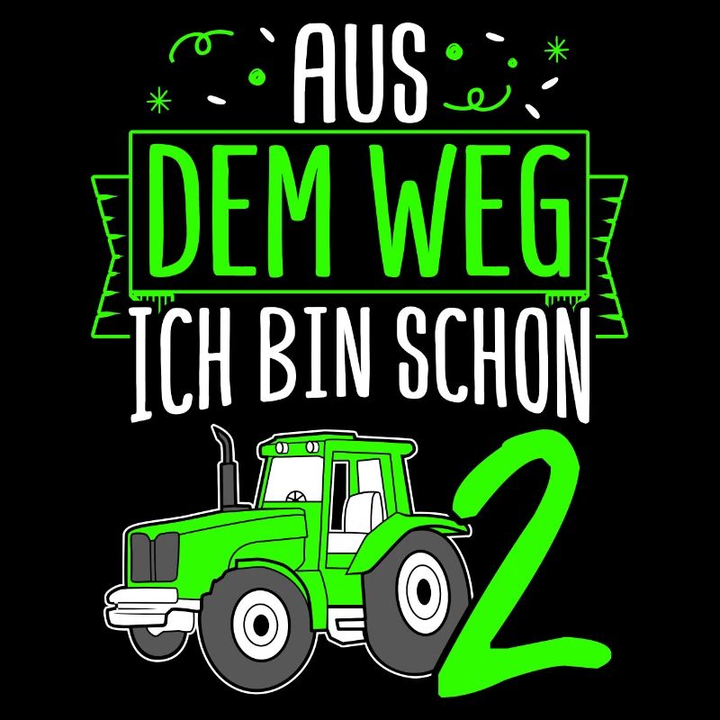 Aus Dem Weg Ich Bin Schon 2 Traktor Geburstag Gesc