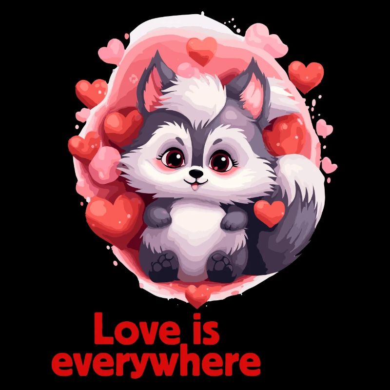 Süßes Valentinstag Design Tierchen