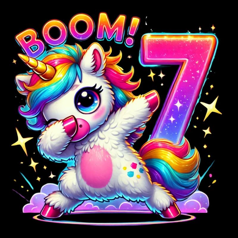 Licorne Dab Chemise d’anniversaire 7
