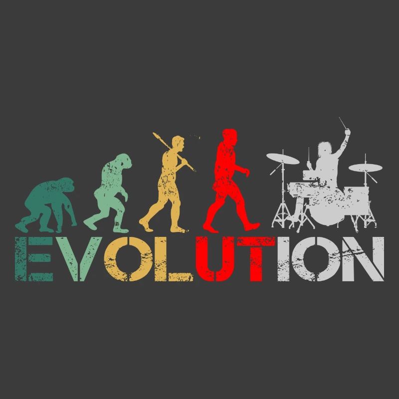 Batteur drummer Evolution Retro