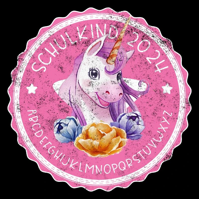 Einschulungsgeschenk - Einhorn ABC Schulkind