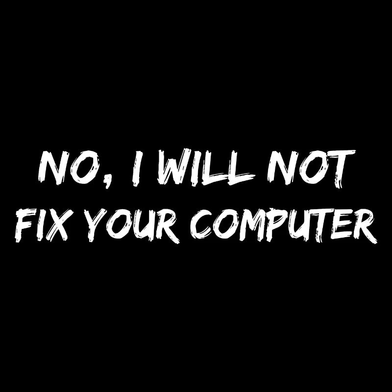 Non ne réparera pas votre ordinateur. PC Nerd drôle