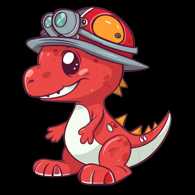 Süßer Feuerwehrdrache
