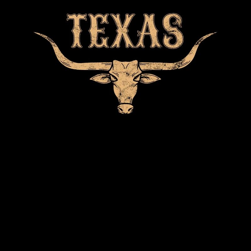 Texas Longhorn Geschenkidee USA Vintage Design