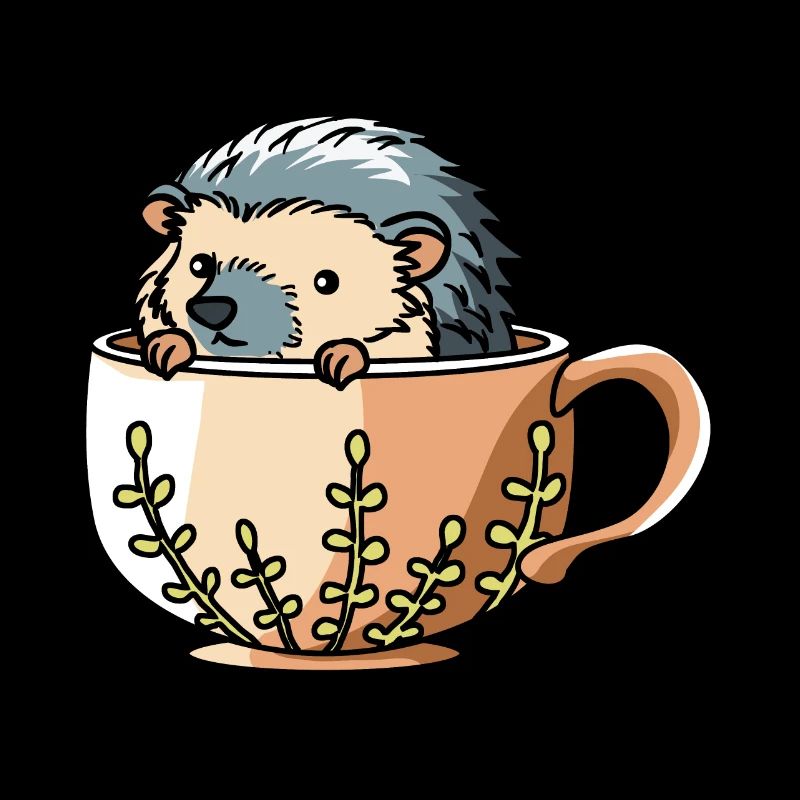 Igel mit Krug