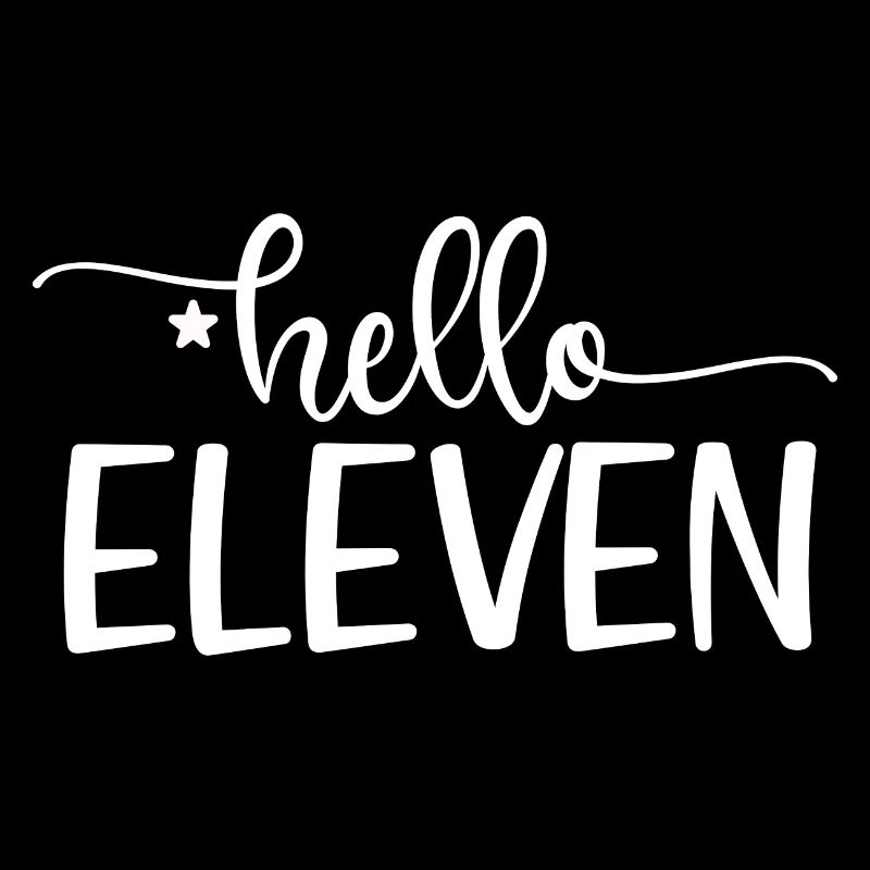 Elfter Geburtstag 11 Mädchen Eleven Herz Elf Jahre