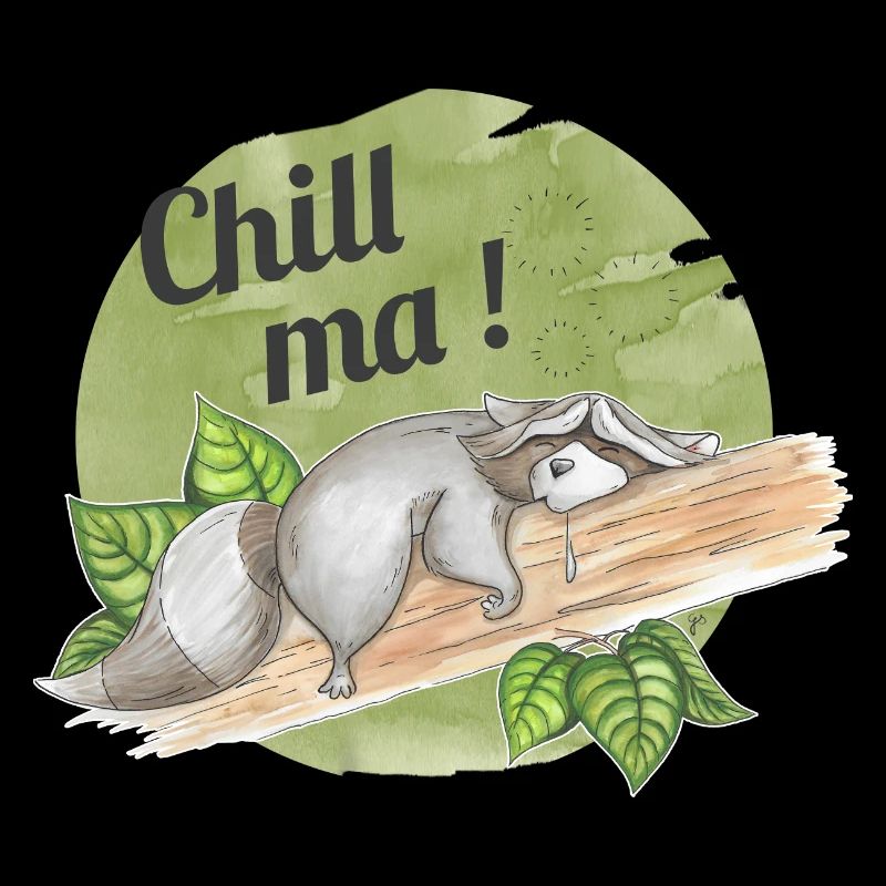 Chill ma - schlafender Waschbär
