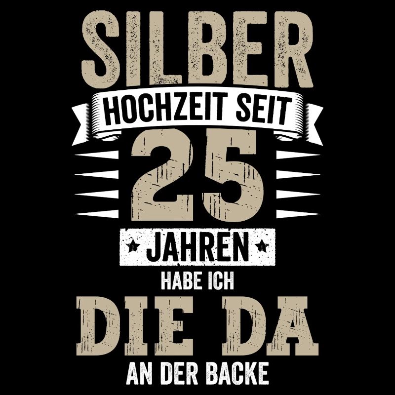 25 Hochzeitstag Ehemann Silberhochzeit