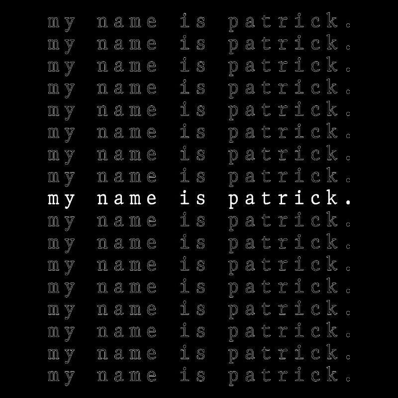Je m’appelle Patrick