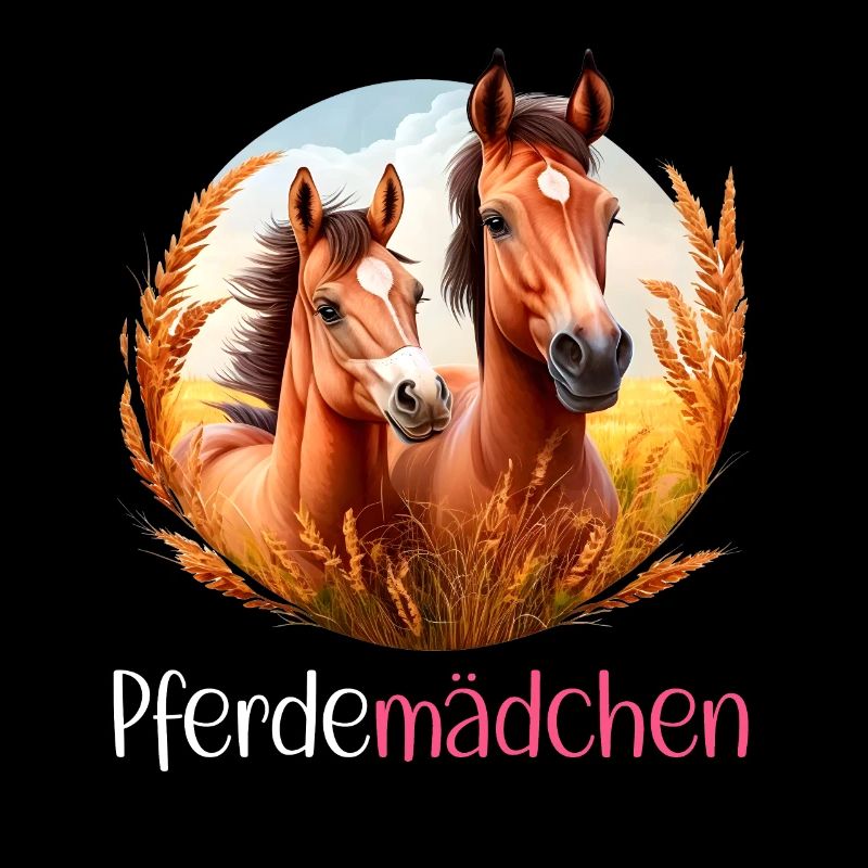 Pferdemädchen Pferdeshirt Pferd Sommer Mädchen