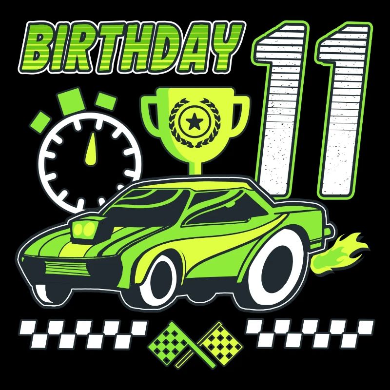 11ème anniversaire voiture de course 11 ans pilote de course
