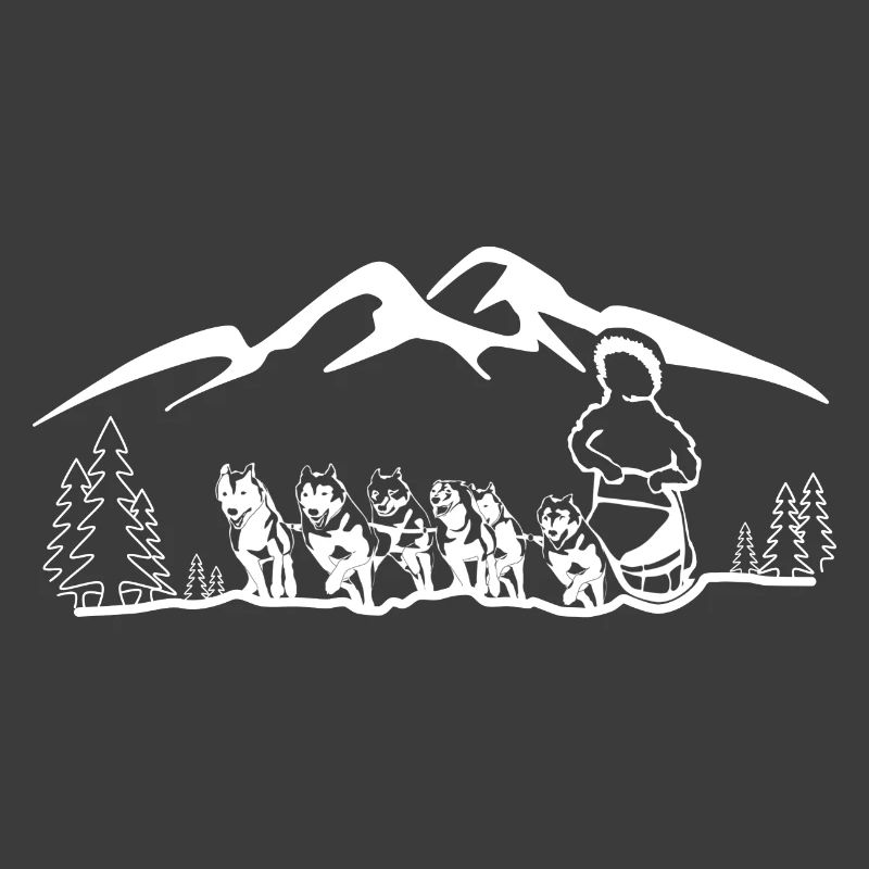 Husky sledding