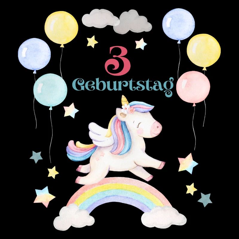 Unicorn Happiness: A Magical Third Birthday