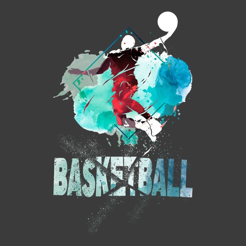 Basketteur Basketteur Dunking Splash Coloré