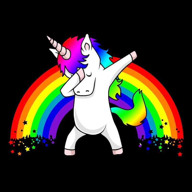 Dabbing Unicorn Regenbogen Dab Dance Einhorn Kind