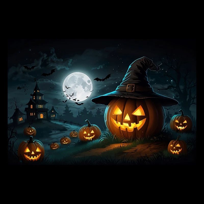 Lightning pumpkin Halloween