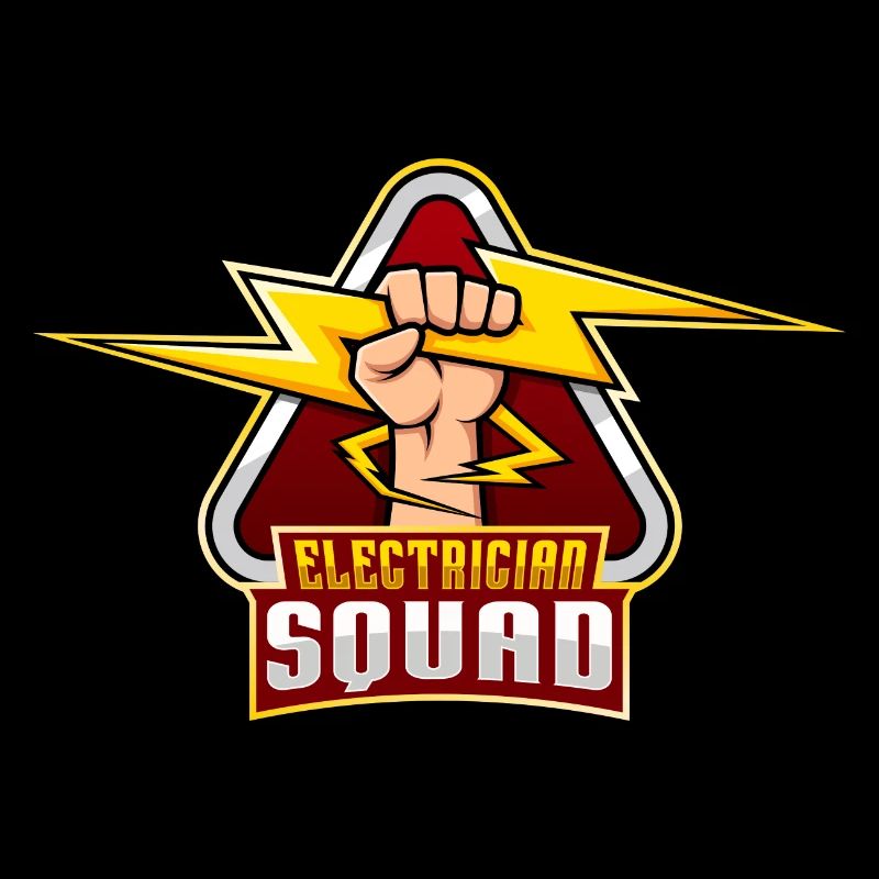 Electrician Squad Team Electronic Worker Craftsman